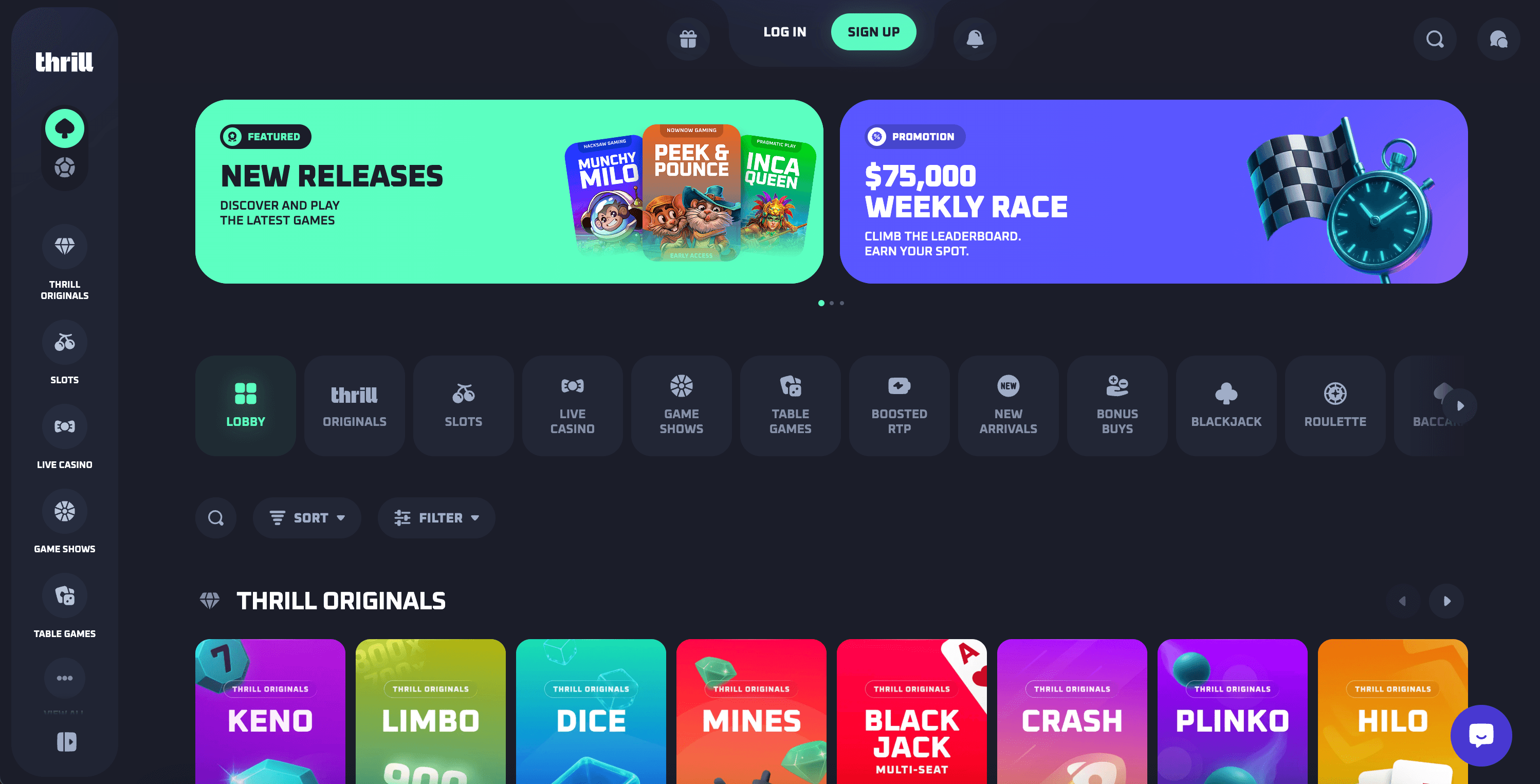 Thrill.com — Crypto Casino